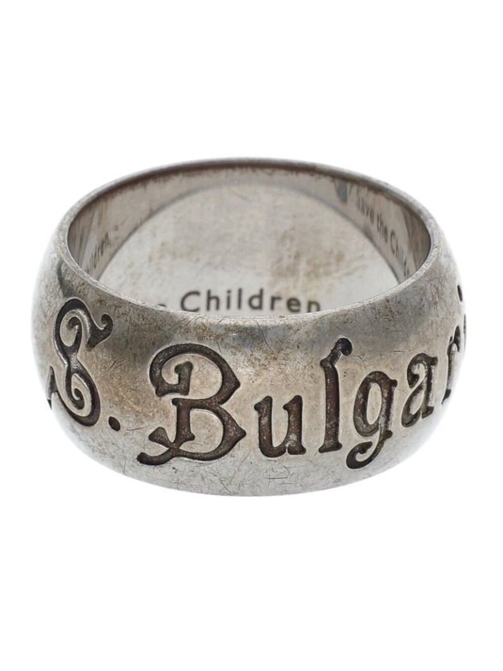 Bvlgari Bulgari Logo Silver Ring